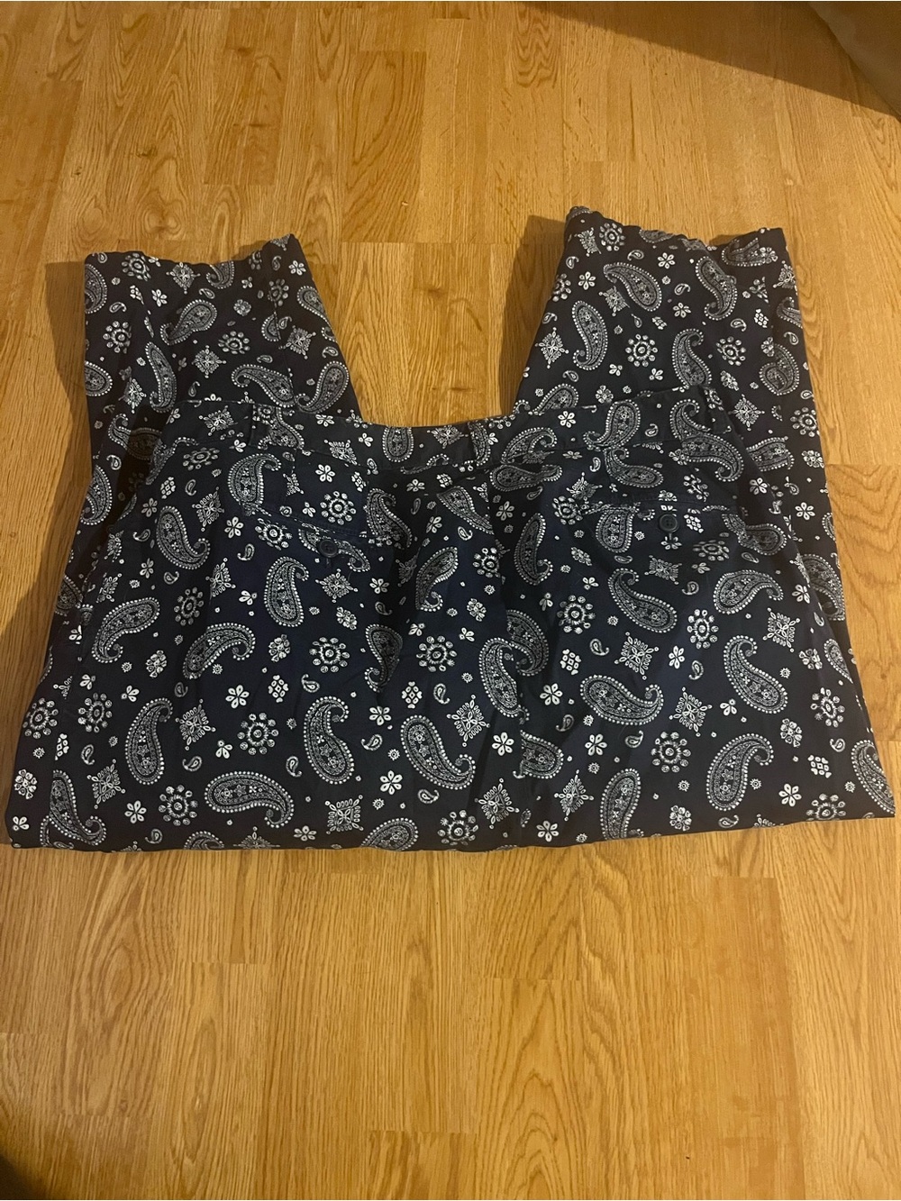 Women’s Blue Paisley Print - Picture 2 of 2